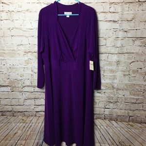 ❌SOLD❌Coldwater Creek Faux Wrap Dress NWT